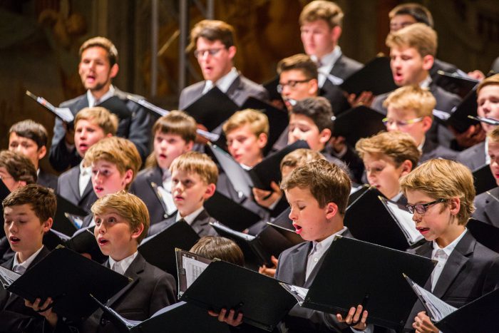 Der Knabenchor Hannover singt am Montag für die Spendensammlung. Foto: Ditfurth