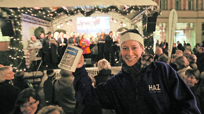 Die blauen Weihnachtsengel sammeln wieder für die HAZ-Weihnachtshilfe. Foto: Thomas