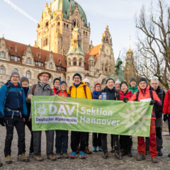 Wanderer sammeln Spenden und werben für einen eher unbekannten Pilgerweg