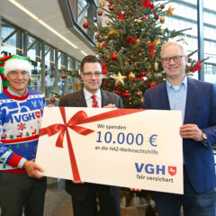 Eine Spende mit roter Schleife und gro&szlig;er Tradition