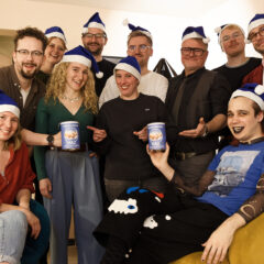 Wortakrobaten sammeln Spenden in der Oper