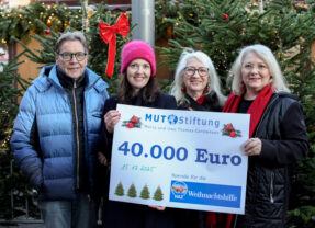 Die Mut-Stiftung hilft der Weihnachtshilfe